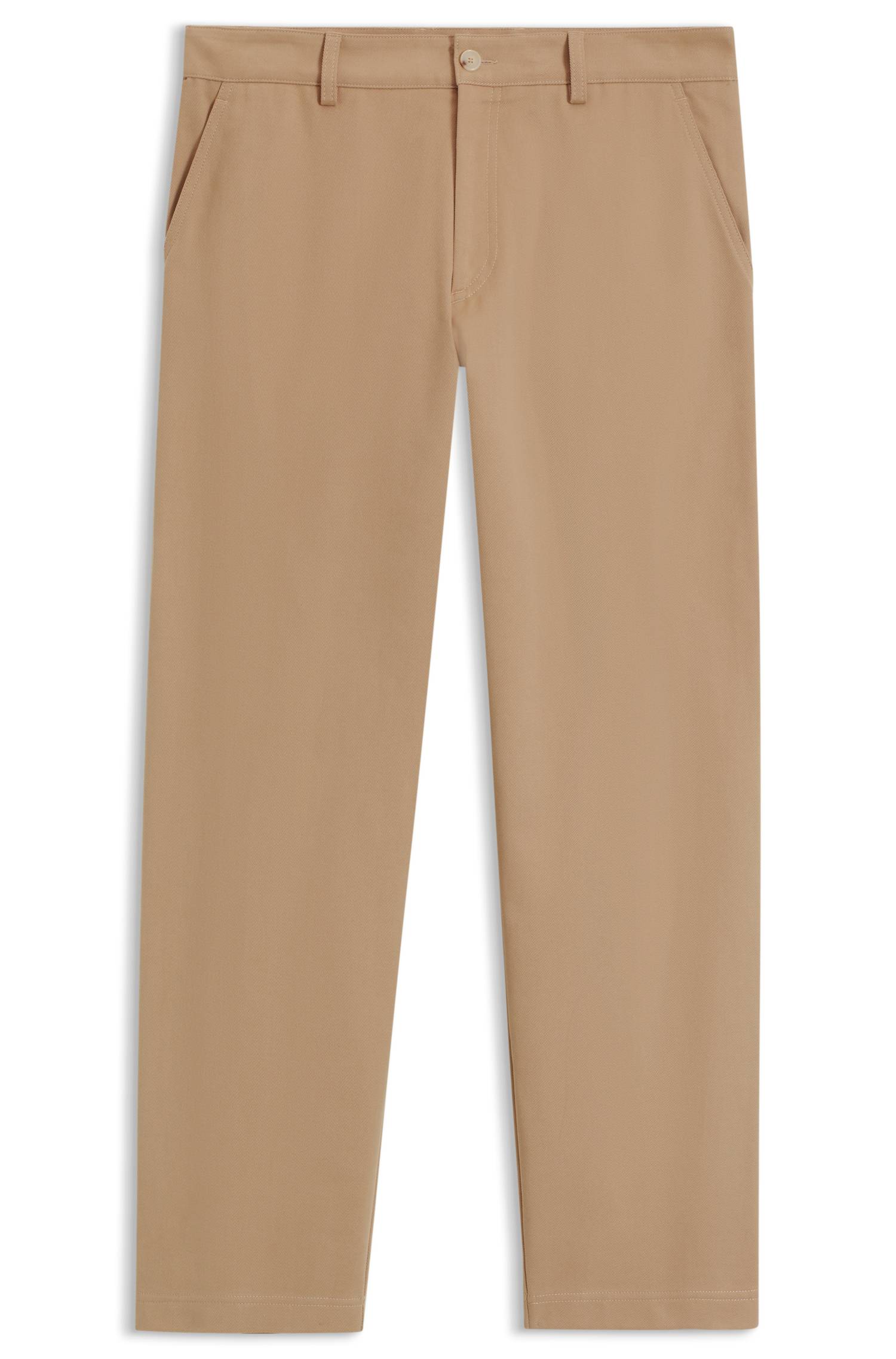 Boss BY BECKHAM relaxed-fit chinos in cotton twill byxor herr – bild 4