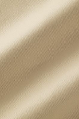 BOSS BY BECKHAM relaxed-fit chino's van katoenen keperstof, Beige