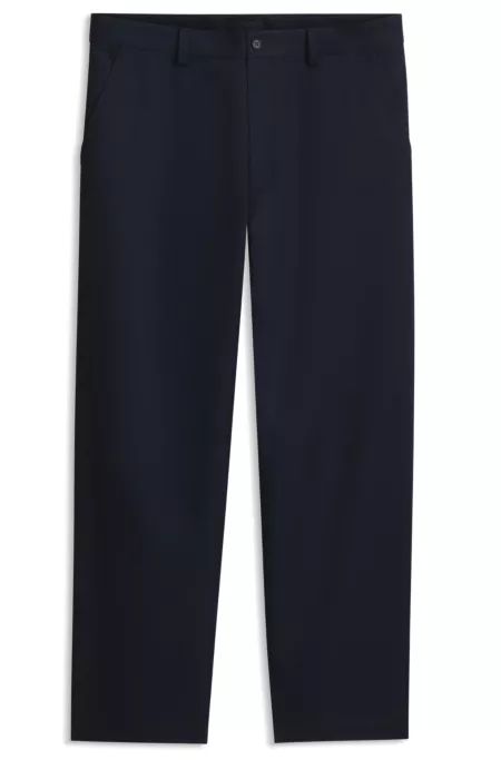 BOSS BY BECKHAM relaxed-fit chinos in cotton twill