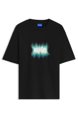 Cotton T-shirt with logo print