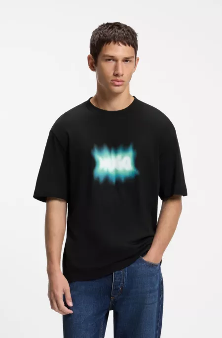 T-Shirt aus Baumwolle mit Logo-Print