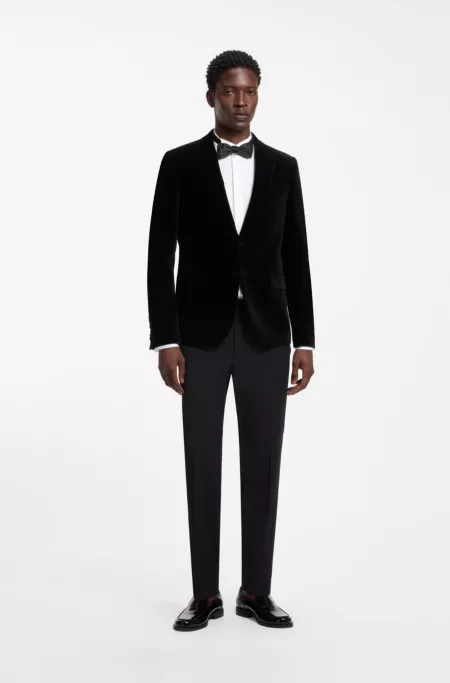 Veste Extra Slim en velours de coton
