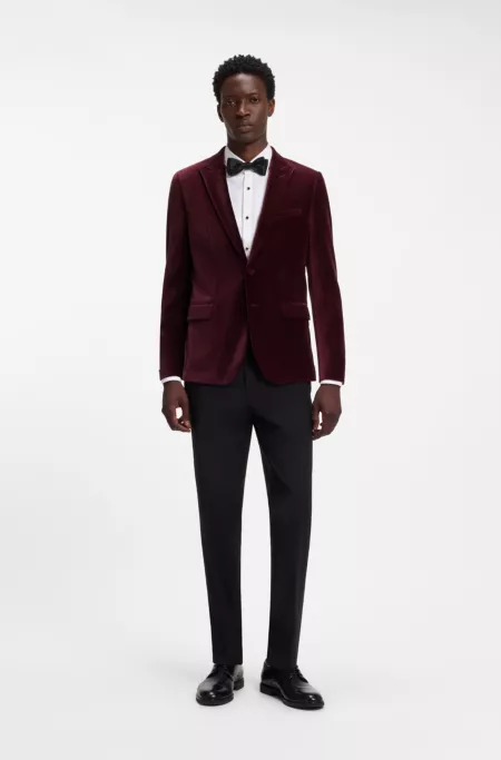 Veste Extra Slim en velours de coton