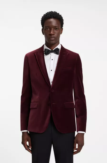 Veste Extra Slim en velours de coton