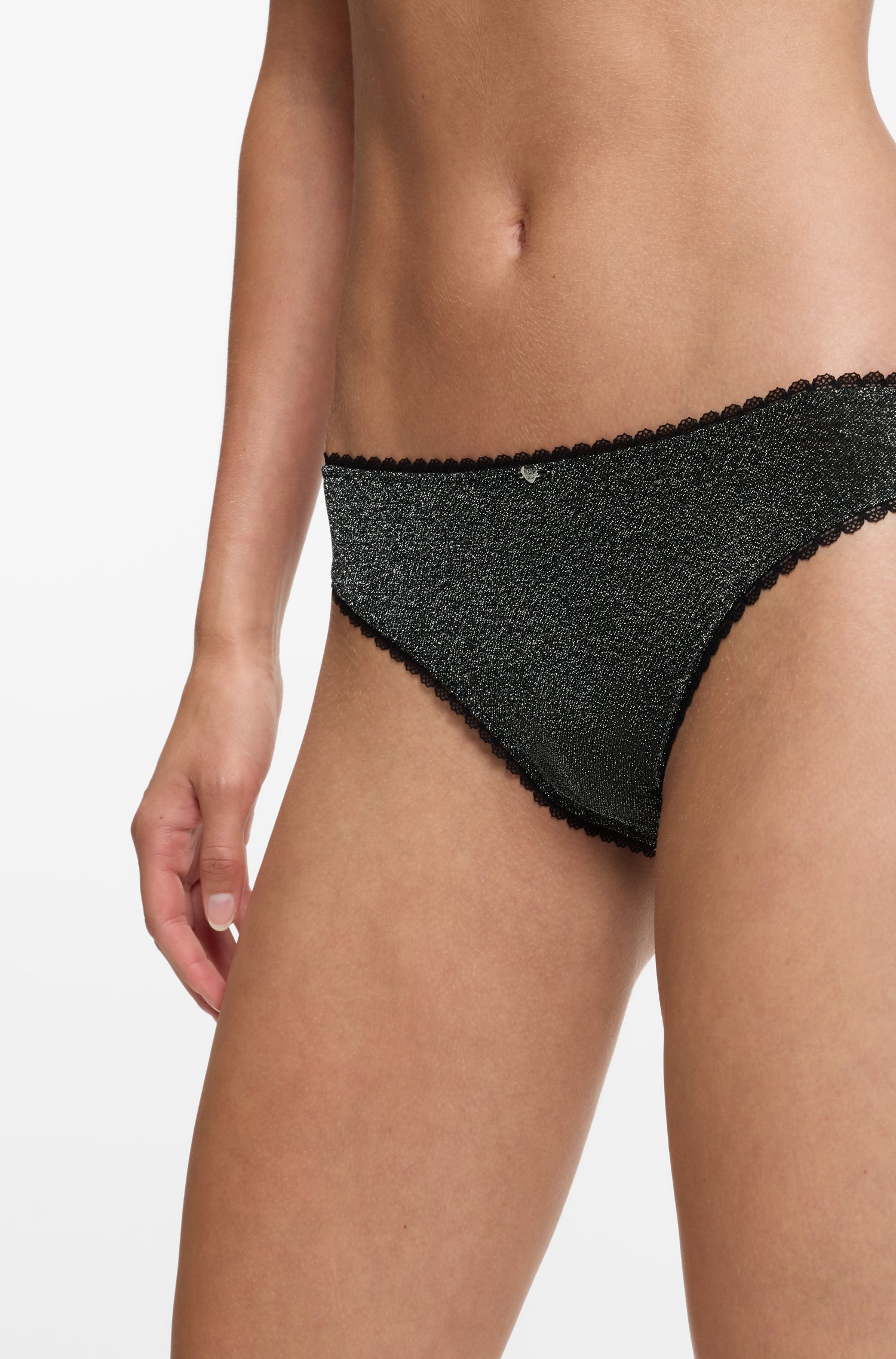 Hugo Stretch briefs with metallic thread and charm trosor dam – bild 3