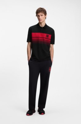 x RB piqué polo shirt with bull motif 2