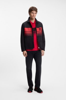 x RB piqué polo shirt with bull motif 2
