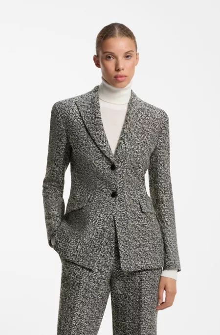 Blazer Regular à motif chevrons