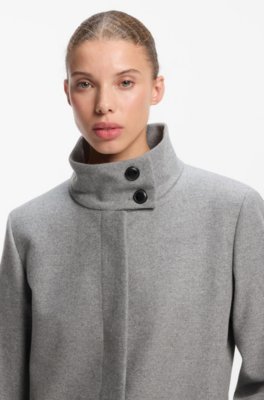 Regular-fit coat in a wool blend 3