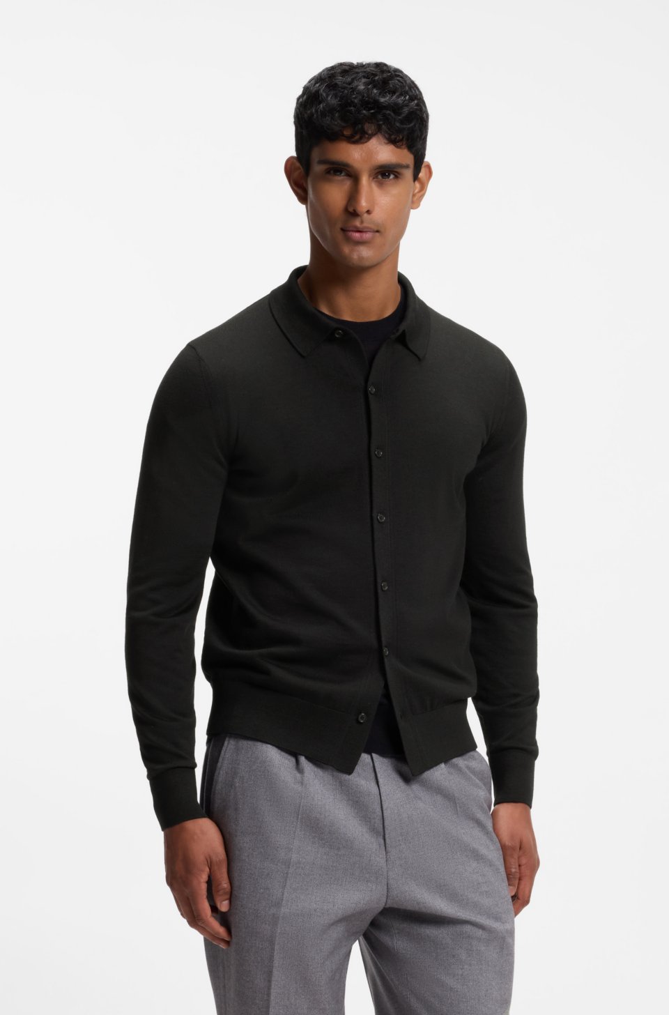 Merino-wool cardigan