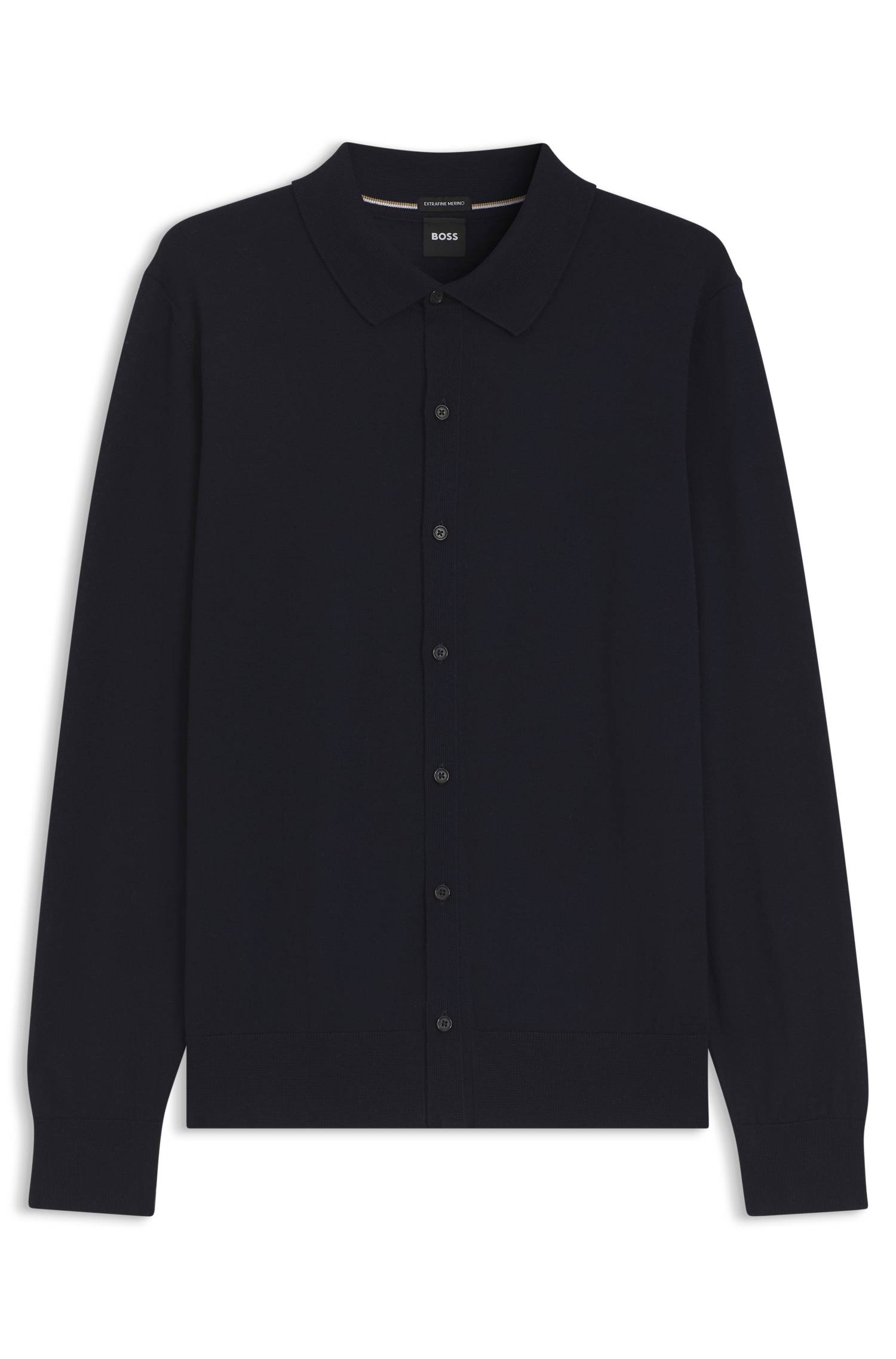 Boss Merino-wool cardigan herr – bild 4