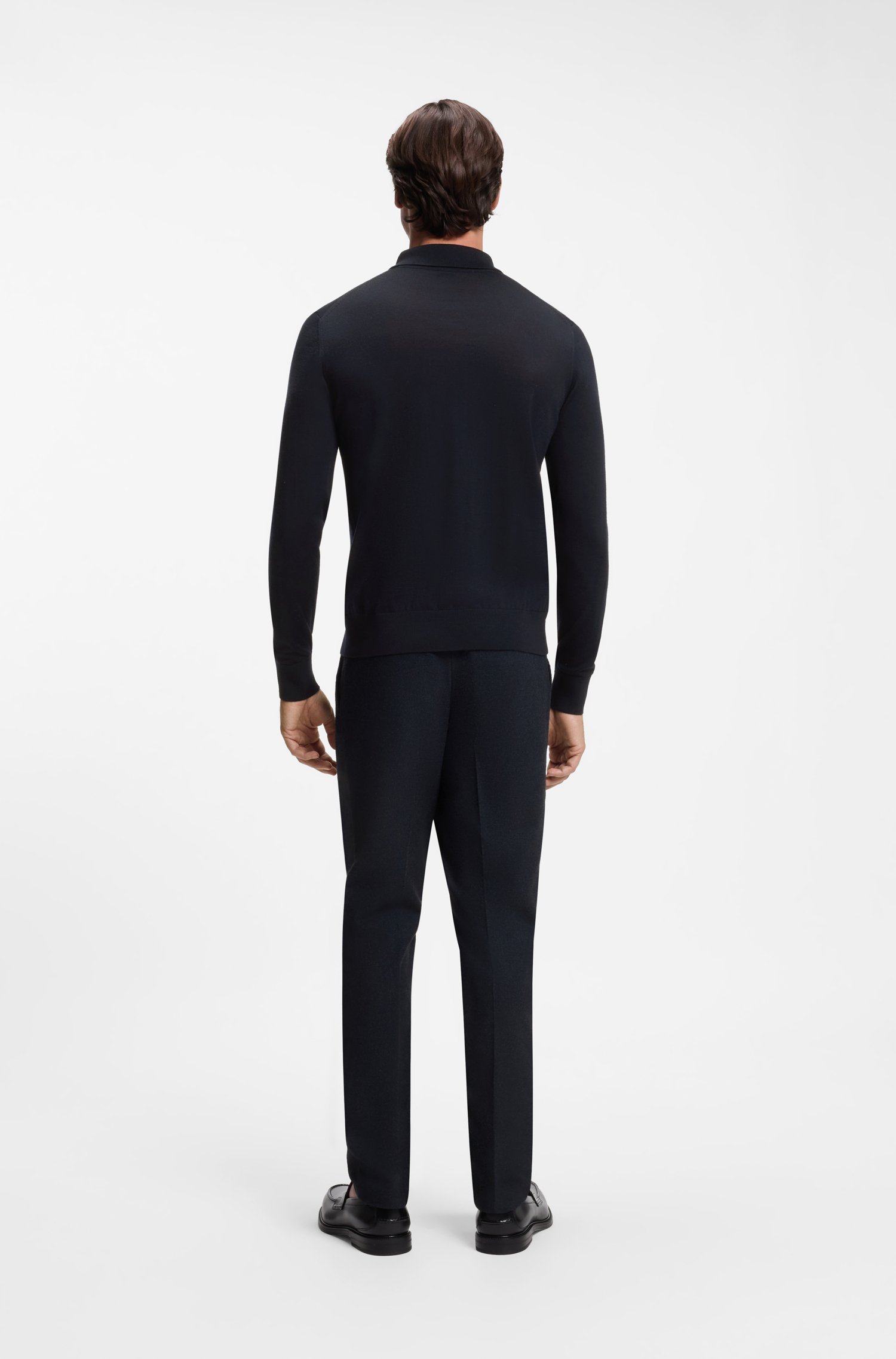 Boss Merino-wool cardigan herr – bild 3