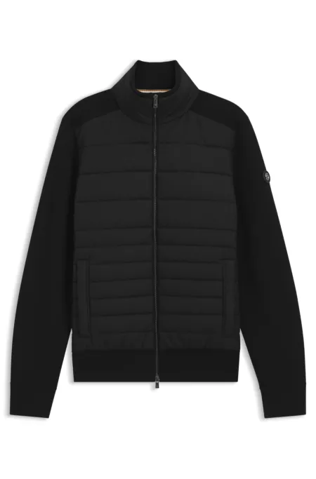 Veste zippée avec devant matelassé