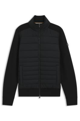 Zip-up jacket with padded front 4