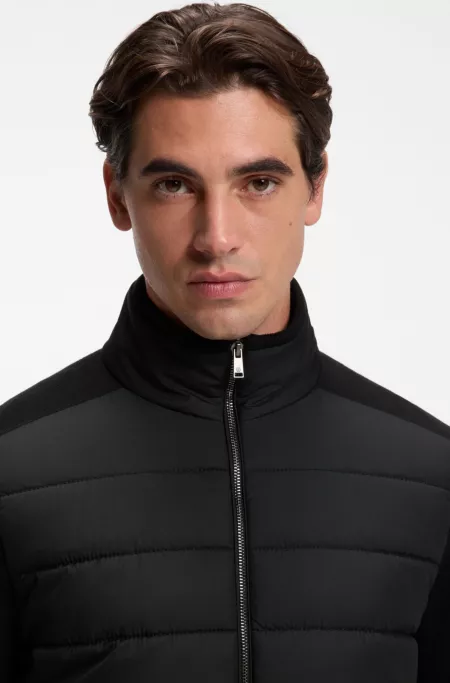 Veste zippée avec devant matelassé