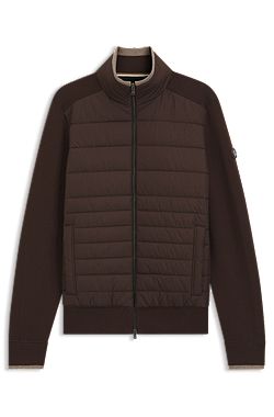 Zip-up jacket with padded front