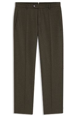 Italian wool regular-fit trousers with cashmere