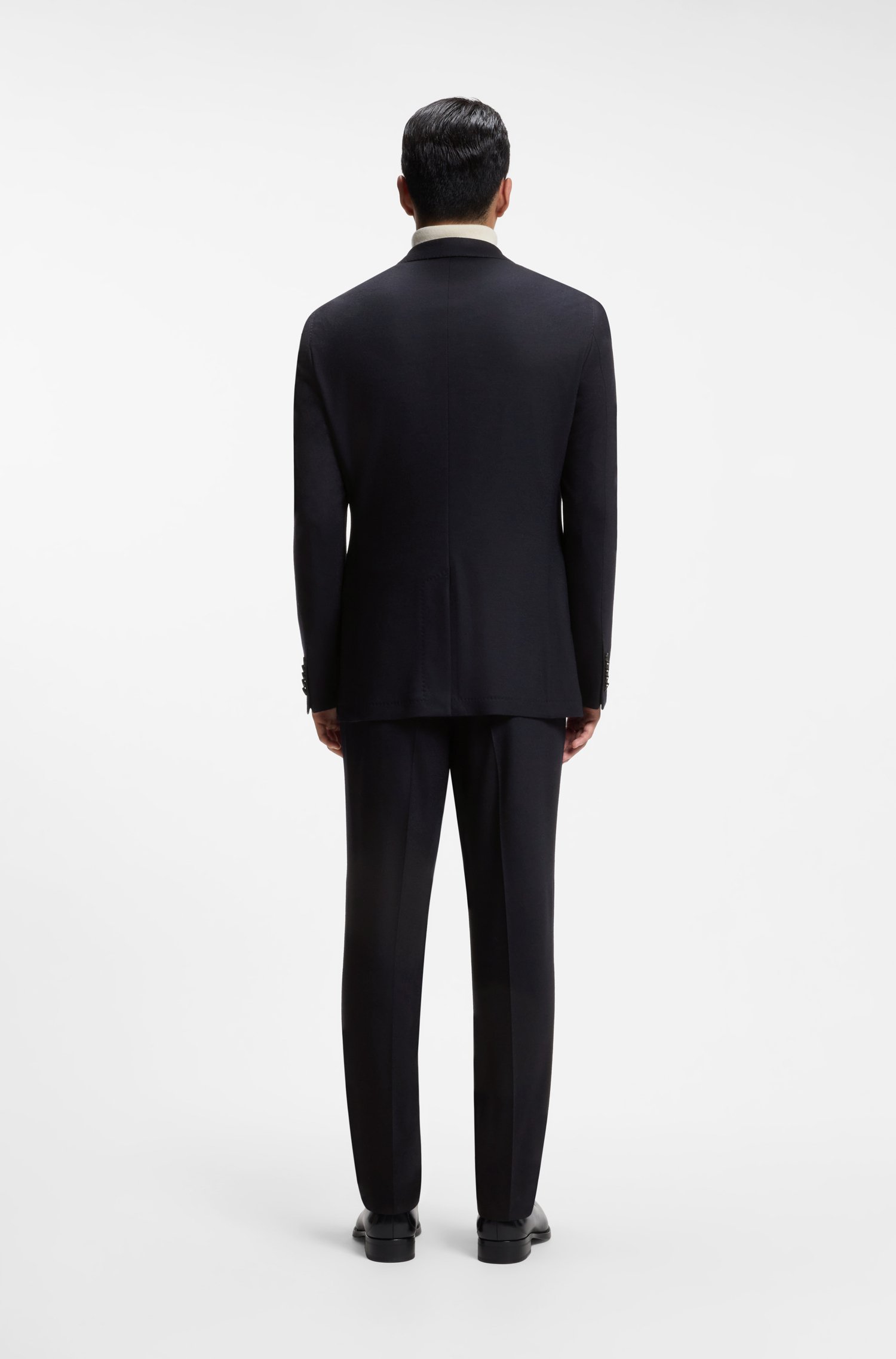 Boss Slim-fit jacket in virgin wool and cashmere jackor herr – bild 2