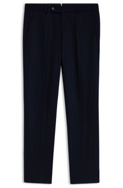 Pantalones tapered fit de lana virgen y cashmere