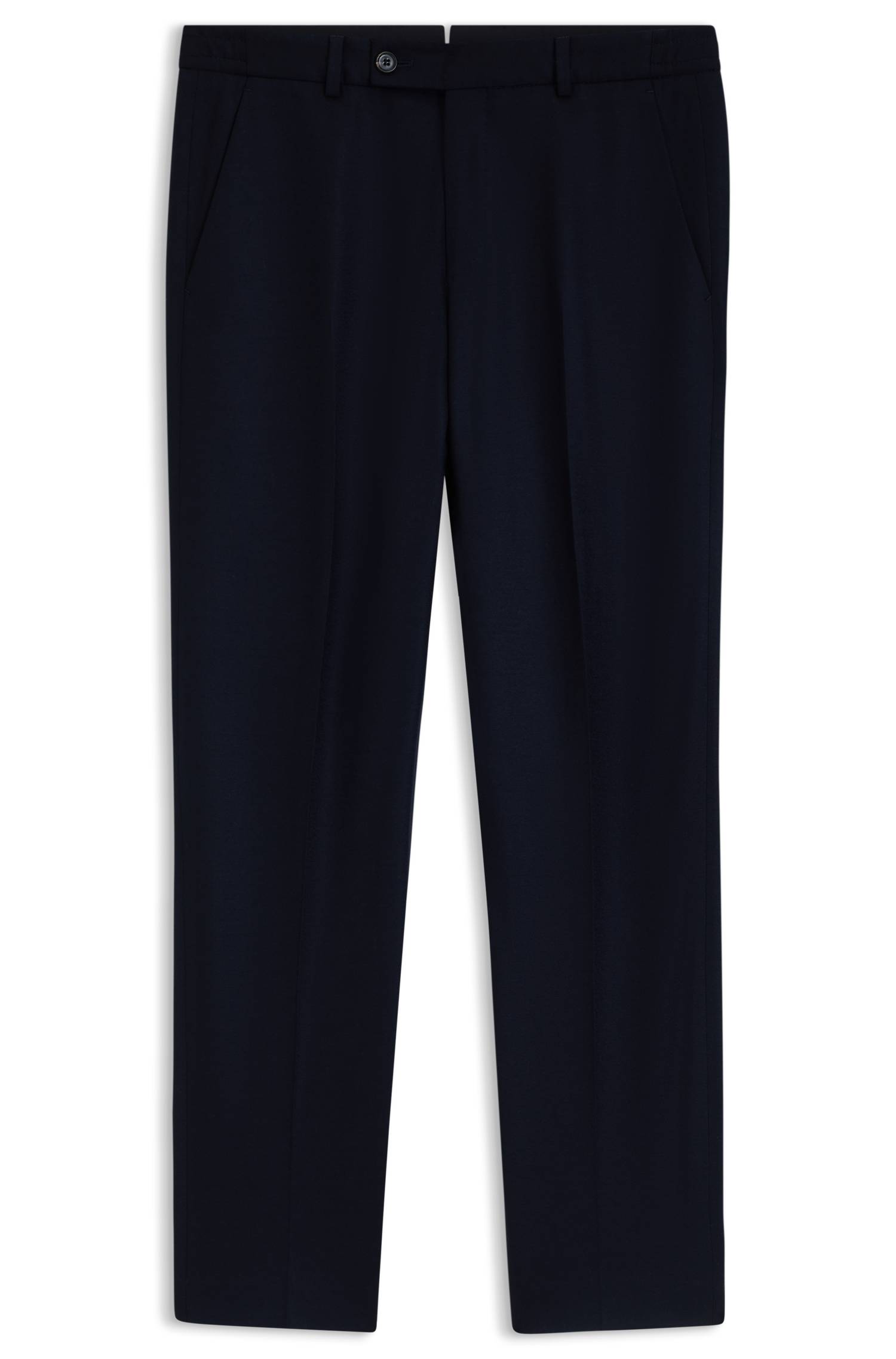 Boss Tapered-fit trousers in virgin wool and cashmere byxor herr – bild 4