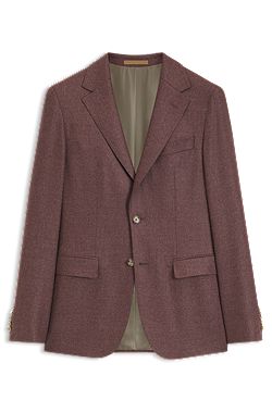 Regular-fit blazer in Loro Piana wool-silk