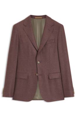 Boss Regular-fit blazer in Loro Piana wool-silk herr – bild 4
