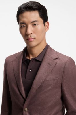 Regular-fit blazer in Loro Piana wool-silk