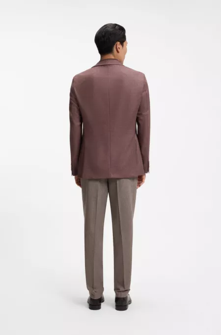 Regular-fit blazer in Loro Piana wool-silk