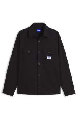 Hugo Oversized-fit shirt in cotton with flap chest pockets overshirts herr – bild 4