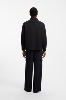 Hugo Oversized-fit shirt in cotton with flap chest pockets overshirts herr – bild 3
