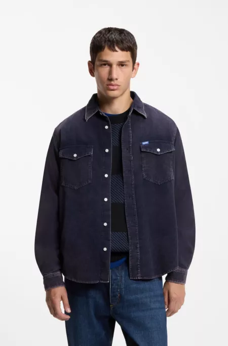 Chemise Oversize en velours côtelé de coton