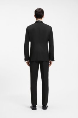 Shawl-collar tuxedo jacket in a performance wool blend 2