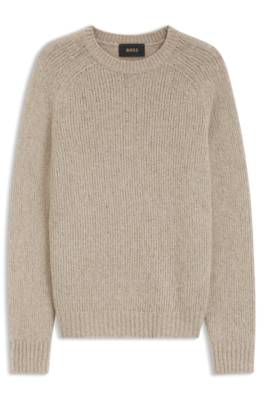 Boss Relaxed-fit sweater in pure cashmere stickade tröjor herr – bild 4
