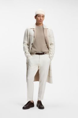 Relaxed-fit sweater in pure cashmere, Light Beige