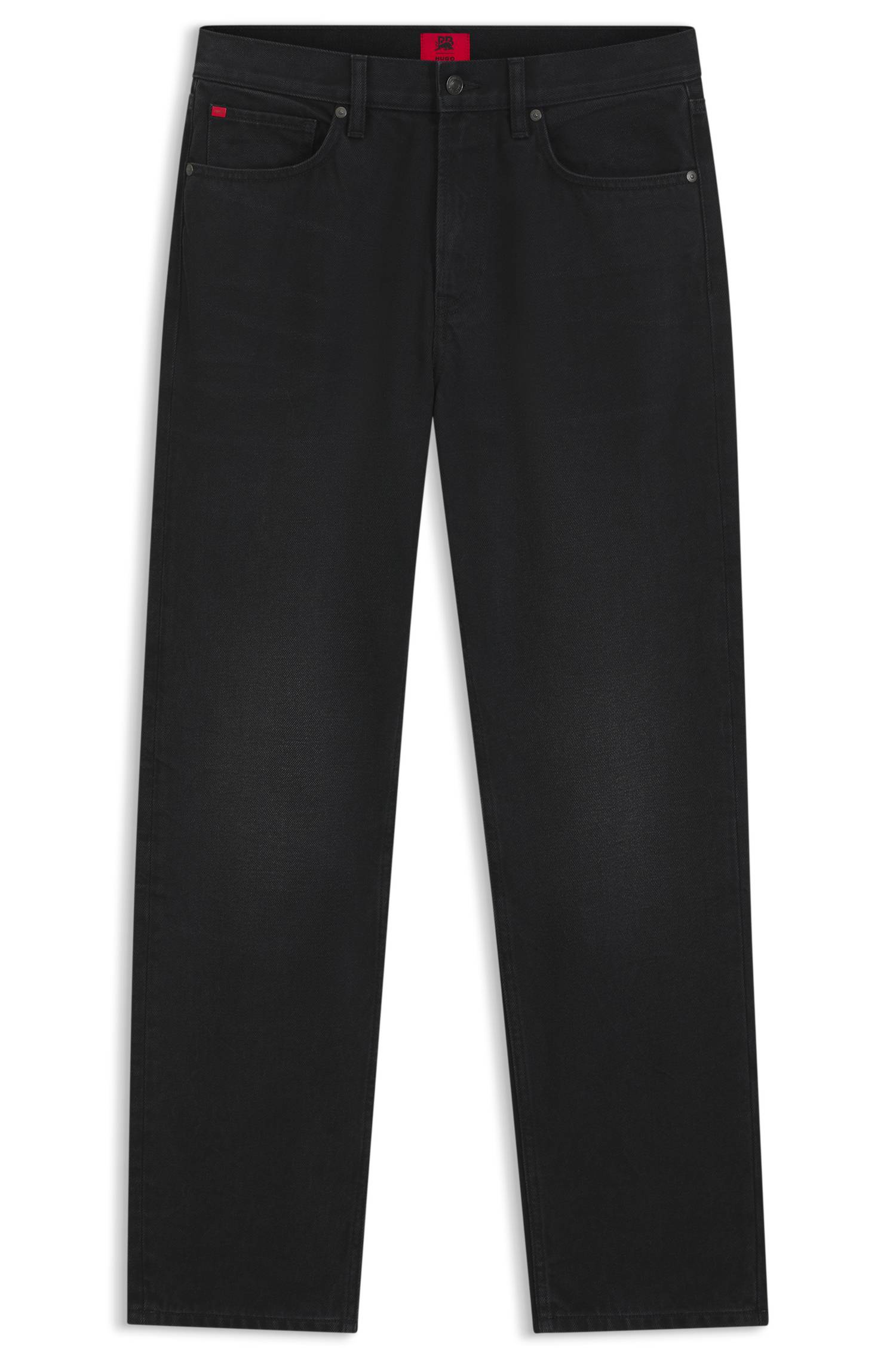 Hugo x RB regular-fit jeans in black denim herr – bild 4