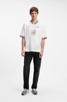 HUGO x RB regular-fit jeans i sort denim, Sort