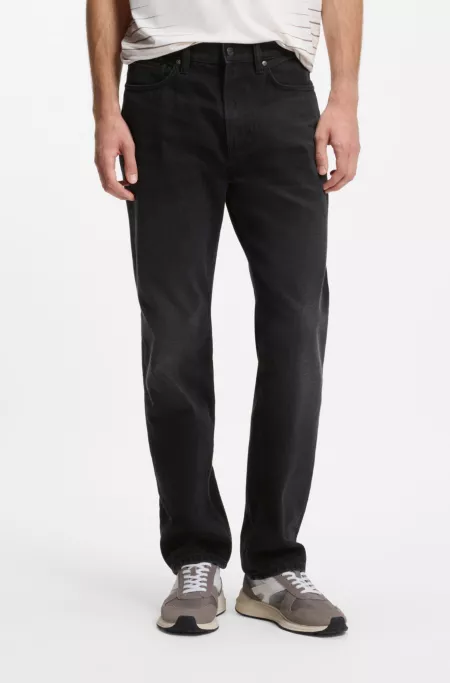 HUGO x RB regular-fit jeans in black denim