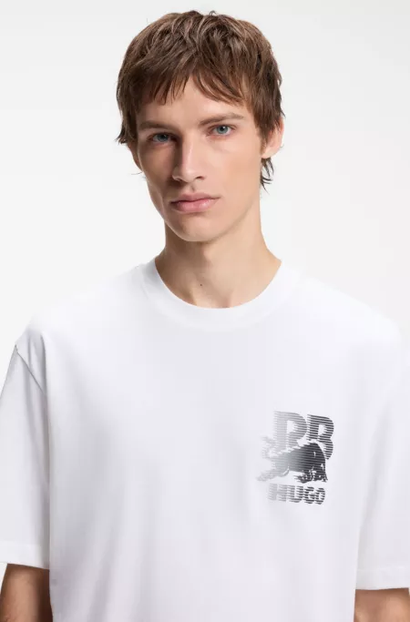 HUGO x RB T-shirt in cotton with bull motif