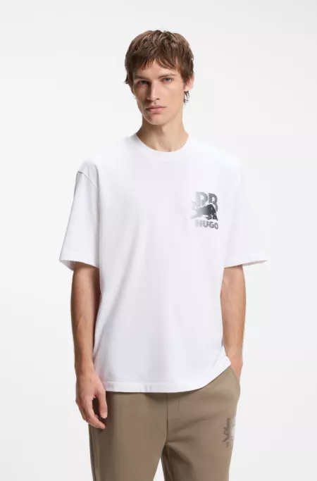 HUGO x RB T-shirt in cotton with bull motif