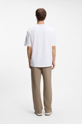 HUGO x RB T-shirt in cotton with bull motif, White
