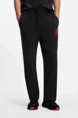 HUGO x RB tracksuit bottoms with bull motif, Black