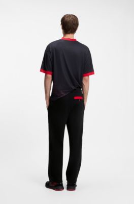 HUGO x RB tracksuit bottoms with bull motif, Black