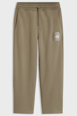 HUGO x RB tracksuit bottoms with bull motif, Light Brown