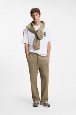 HUGO x RB tracksuit bottoms with bull motif, Light Brown