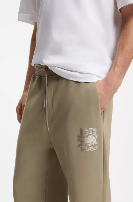 HUGO x RB tracksuit bottoms with bull motif