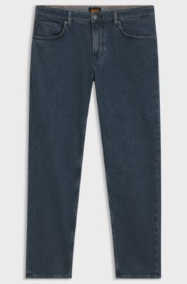 Maine regular-fit jeans in comfort-stretch denim, Dark Blue