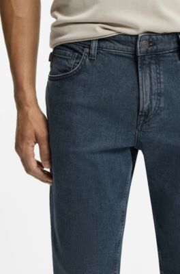 Maine regular-fit jeans in comfort-stretch denim, Dark Blue