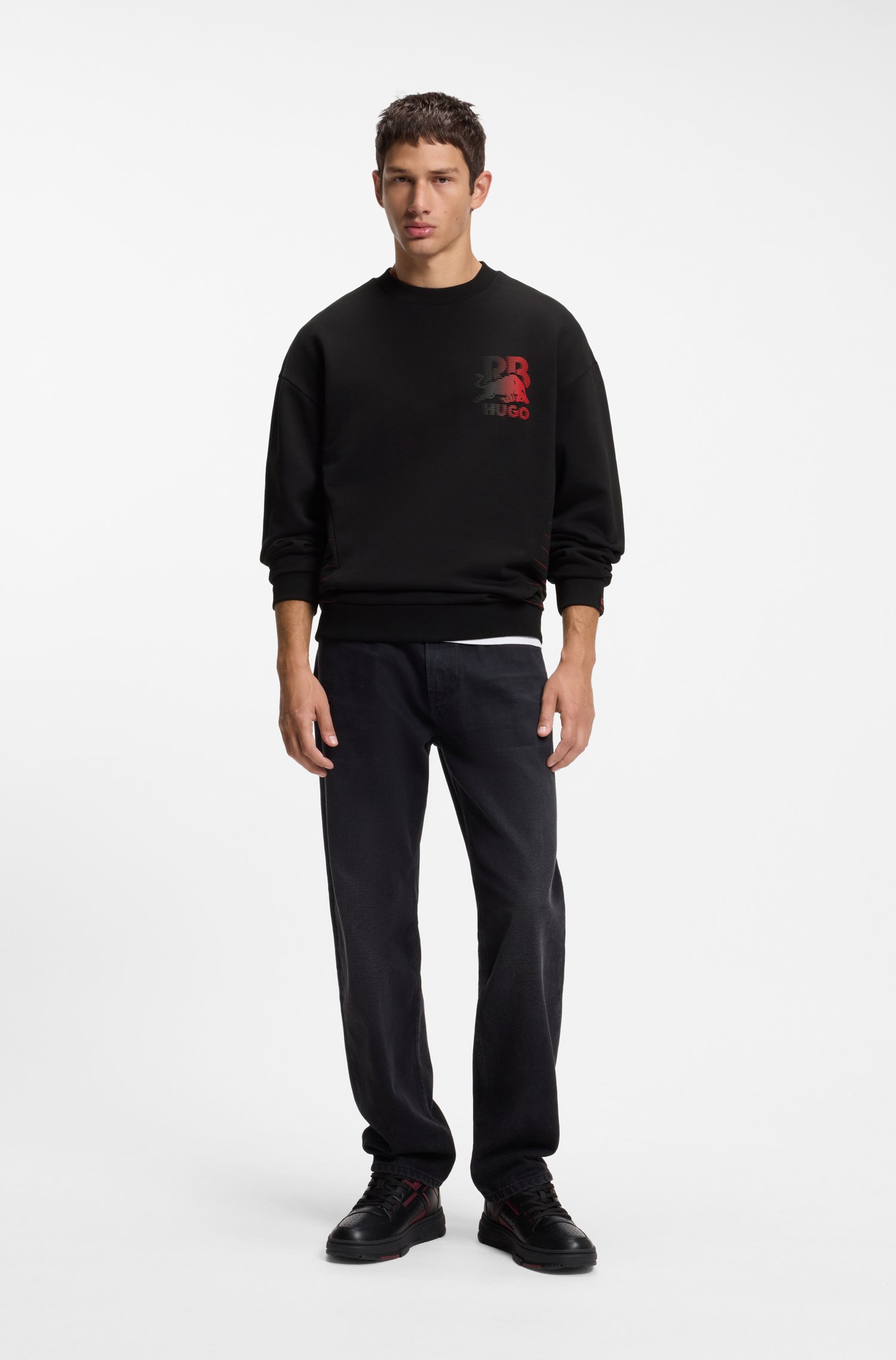 Hugo x RB sweatshirt in cotton with bull motif herr – bild 2