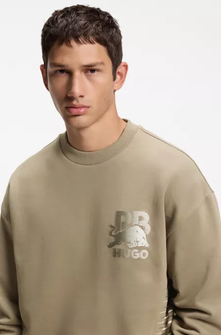 Sudadera HUGO x RB de algodón con motivo de toro