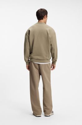 HUGO x RB sweatshirt in cotton with bull motif, Brown